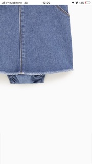 Yếm váy bò zara bé gái