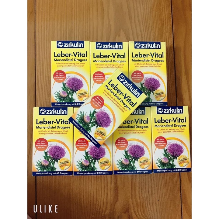 Bổ gan Zirkulin ⚡ CAM KẾT CHÍNH HÃNG ⚡ Viên Uống Bổ Gan Zirkulin Leber Vital 60 viên Mẫu mới, nội địa Đức [ Đủ Bill ]