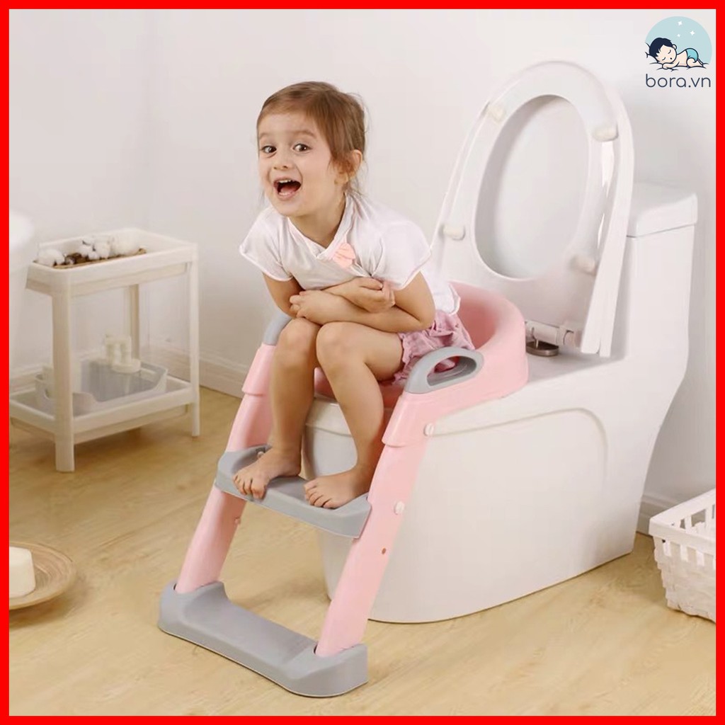 mila Nắp bồn cầu có thang gấp cho bé đi vệ sinh Joying Baby [Rèn bé tự lập khi đi vệ sinh]