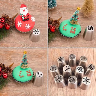 Bộ đui bắt kem 3D Noel kèm chốt