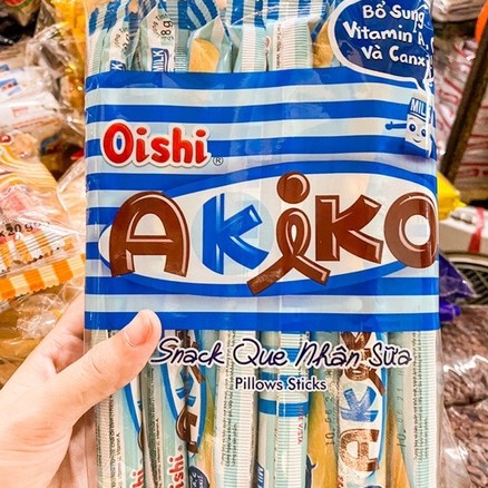 BÁNH ỐNG DÀI OSHI AKIKO 160g vị ngẫu nhiên