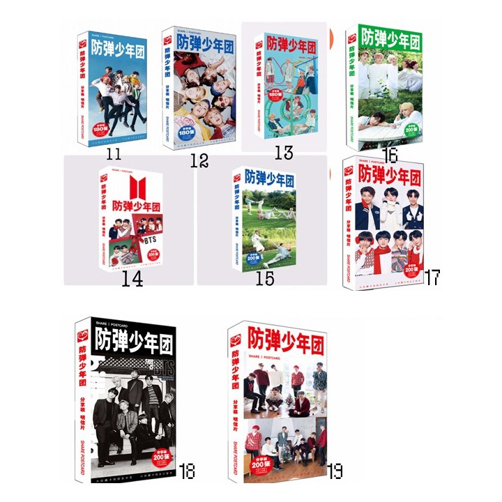 (Link sỉ) Postcard bts answer hộp ảnh bộ ảnh có ảnh dán sticker lomo bưu thiếp