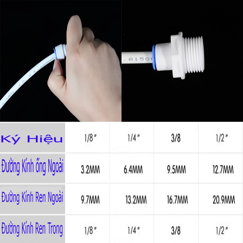 Cút Chuyển Ren Ngoài 21 Sang Ống 6mm TI0446a