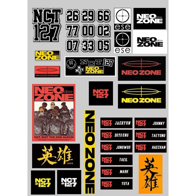 [Có sẵn] Sticker NCT 127 Kick it!