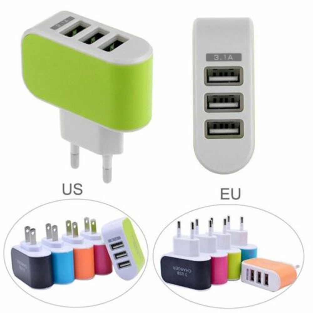 Bộ Sạc 3 Cổng Usb 3.1a Tiện Dụng