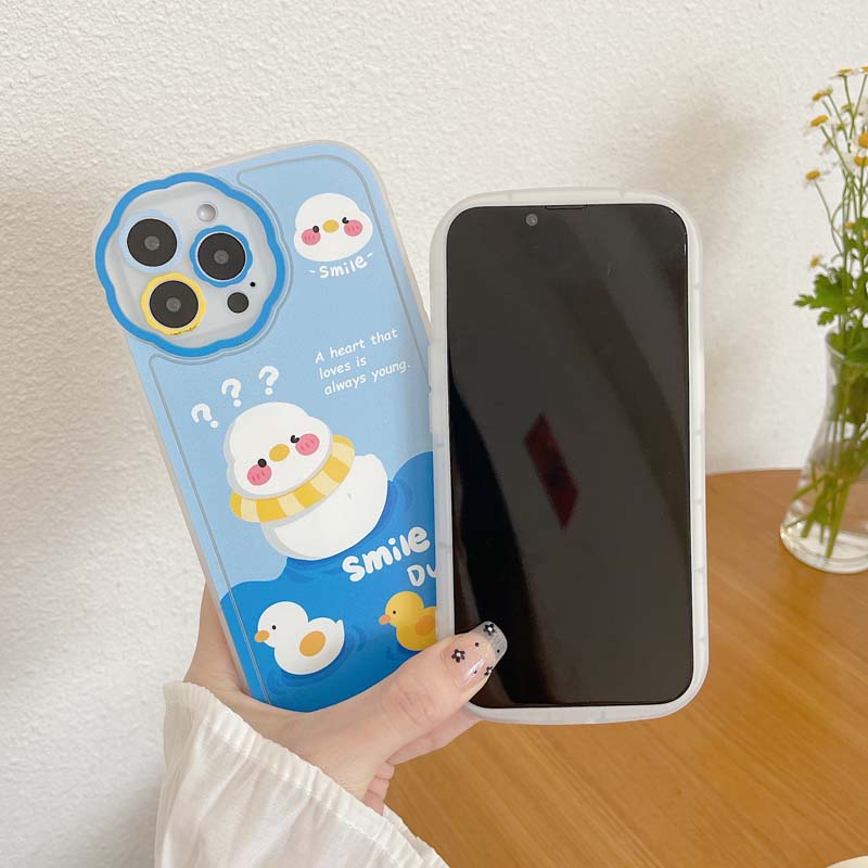 Ốp Điện Thoại TPU Silicon Mềm Chống Sốc Hình Vịt Đại Dương Cho iPhone 13 12 11 Pro Promax X XR XSMax SE