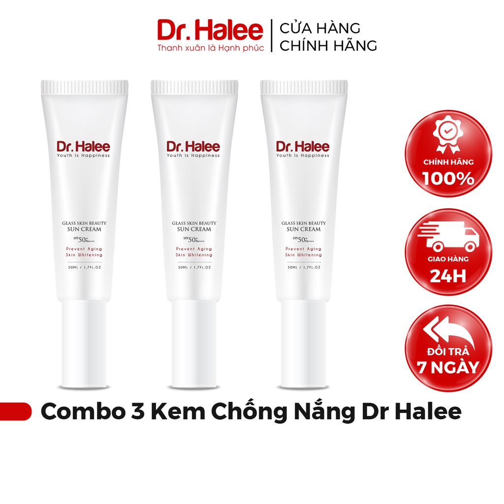 Combo 3 Kem Chống Nắng Dr Halee Sun Cream SPF50+ / PA++++