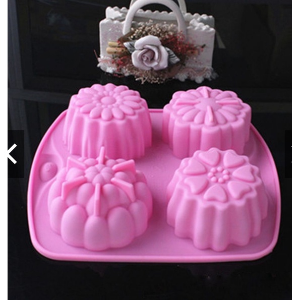 Khuôn silicon làm bánh trung thu rau câu GB01