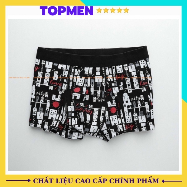 Quần sịp đùi nam hoạ tiết cao cấp, quần sịp nam đẹp chất thun lạnh mềm mịn co dãn 4 chiều - TOPMEN