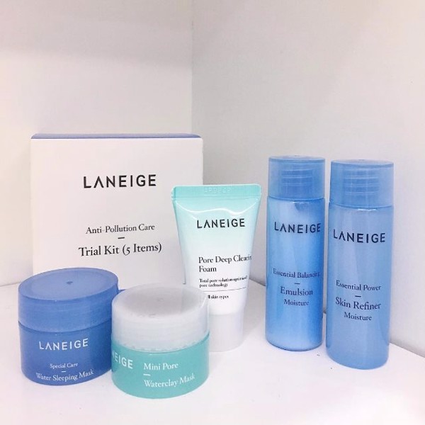 Bộ kit dưỡng da laneige 5 món- tặng kèm 1 dưỡng môi laneige