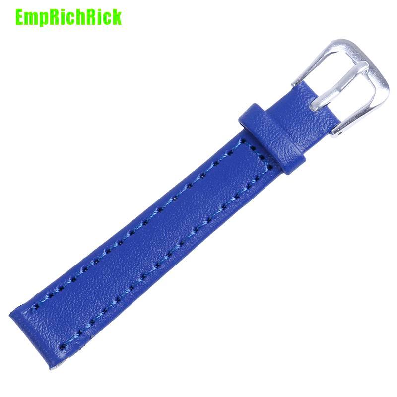 Dây Đeo Đồng Hồ Emprichrick 12mm Bằng Da Pu Màu Trơn