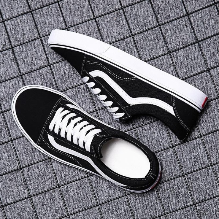 Giày Vans Old Skool Đen Trắng, giày thể thao nam nữ đầy đủ tem/tag/mác FULLBOX