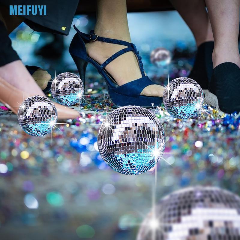 Set 24 quả cầu tráng gương 3cm màu bạc dùng để trang trí giáng sinh