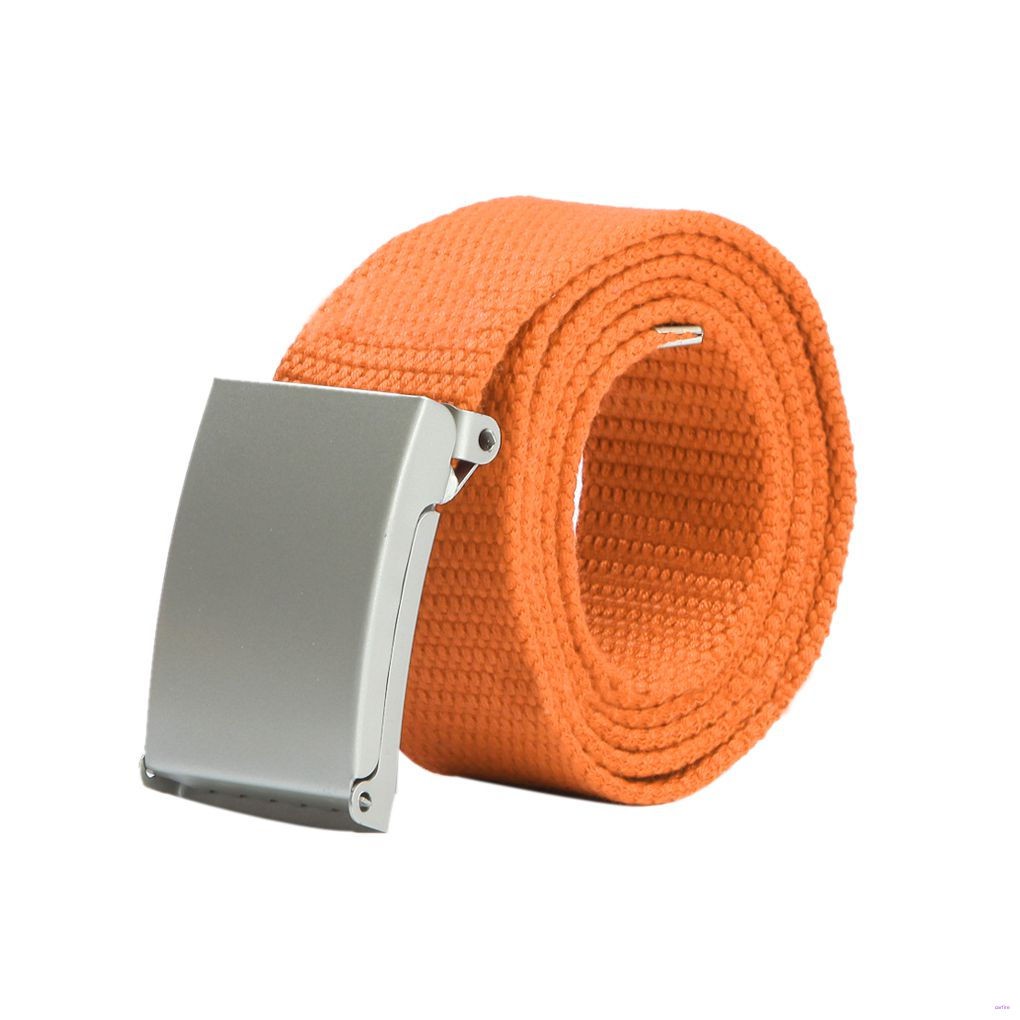 Thắt Lưng Vải Bố Màu Trơn Thời Trang Cho Nam Nữ