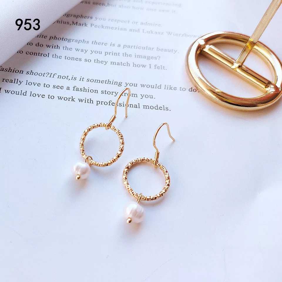 BST Bông Tai Nữ Hoa Lá Hàn Quốc Mayconner