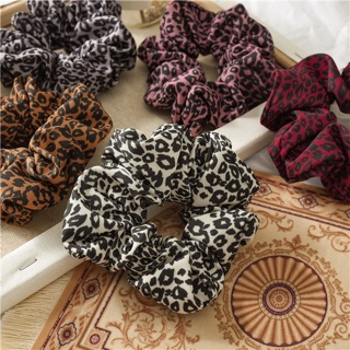 🐯Chun cột tóc scrunchie da báo,scrunchies đốm