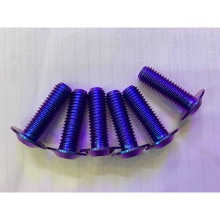 Ốc dĩa titanium GR5 8*25 dĩa mỏng