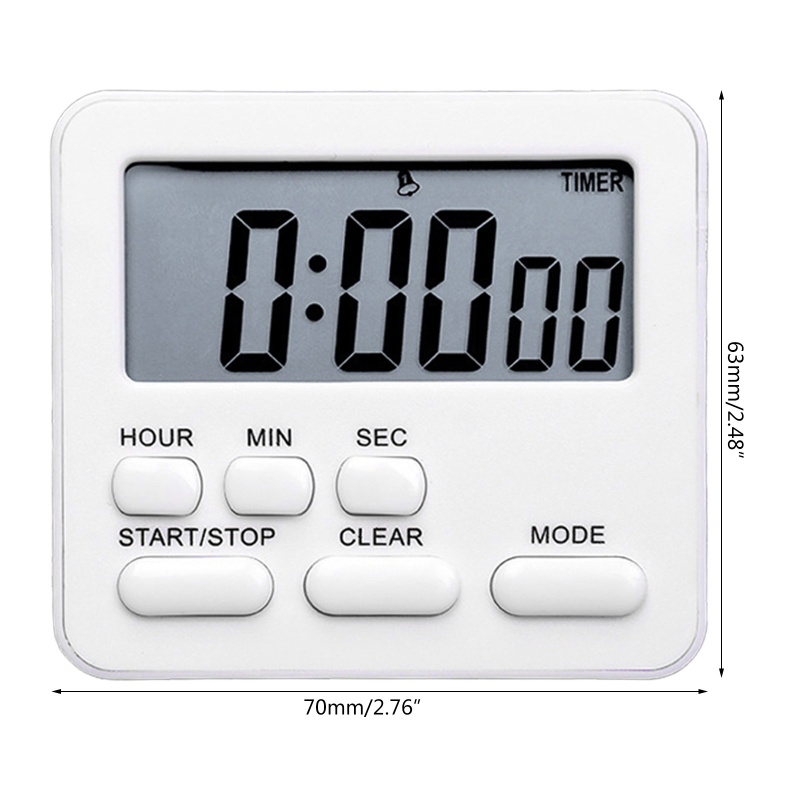 Đồng Hồ Hẹn Giờ Nấu Ăn Màn Hình LCD Cỡ Lớn Tiện Dụng Cho Nhà Bếp