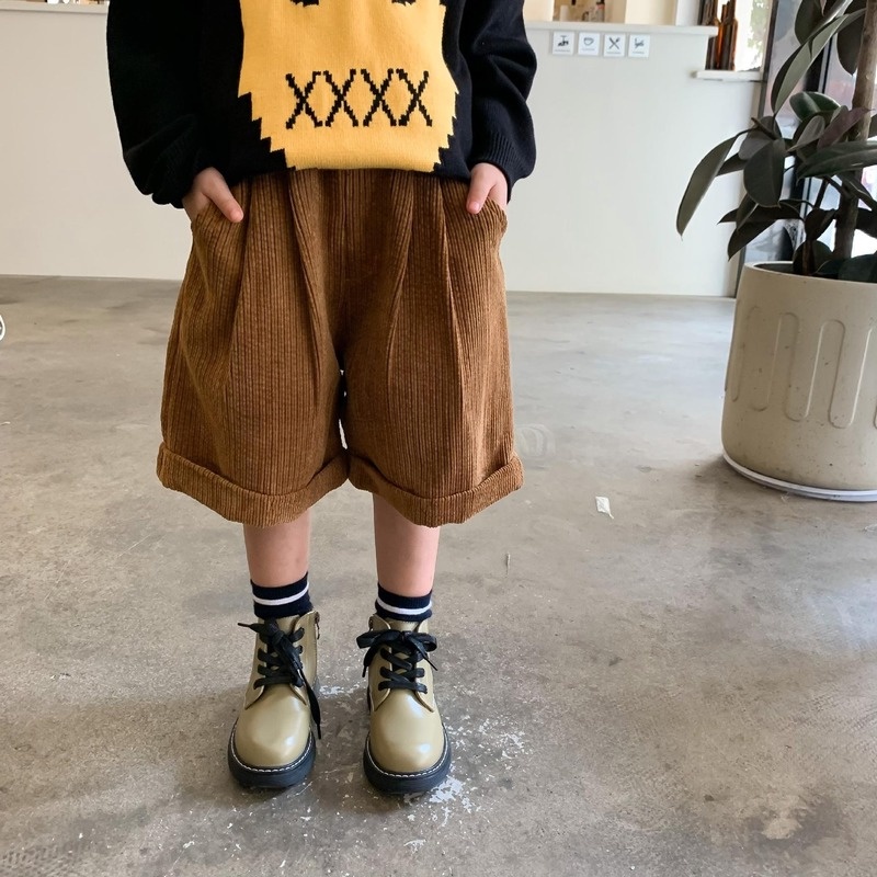 Quần Short Nhung Thiết Kế Mới Thời Trang Mùa Thu Theo Phong Cách Hàn Quốc Dành Cho Bé Gái