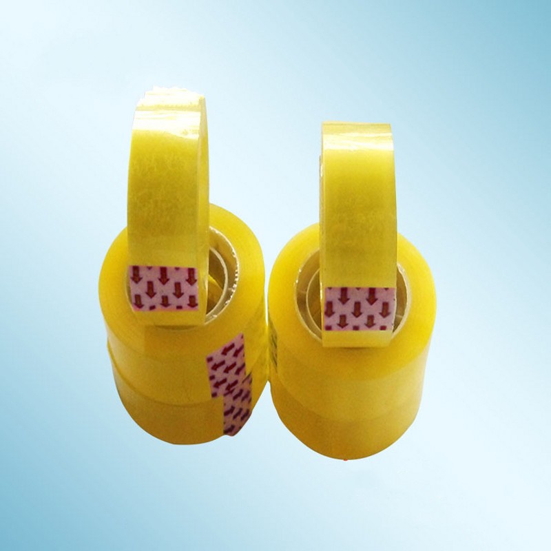 Cuộn băng keo màu vàng trong suốt đa năng cho văn phòng / trường học 18mm
