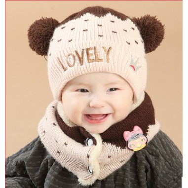 SALE [80k] Set khăn mũ len cho bé