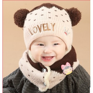 Sale set khăn mũ len cho bé
