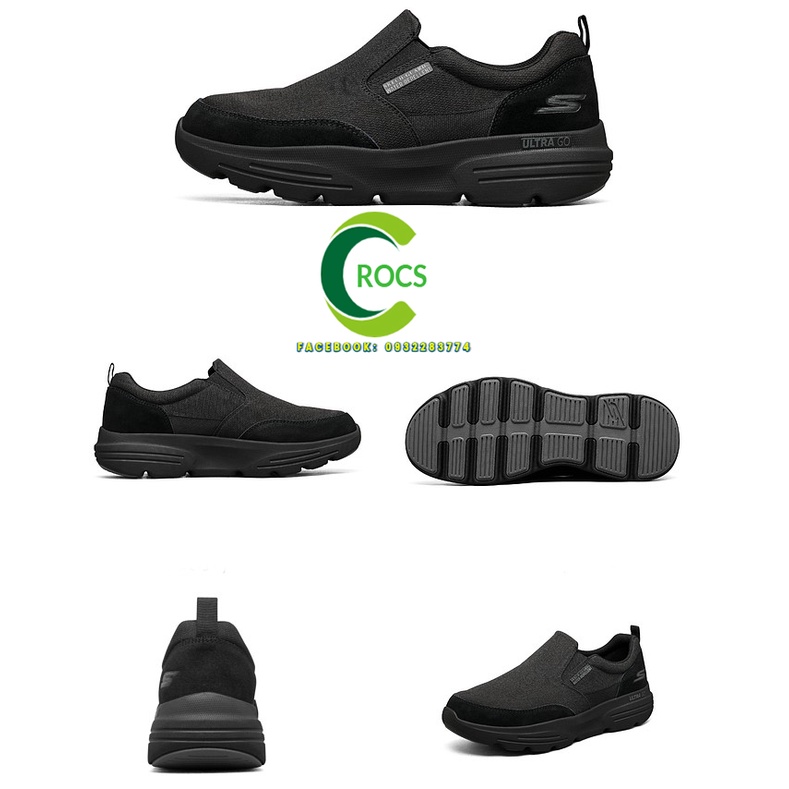 Giày thể thao leo núi  chạy bộ SKECHERS Gowalk Duro đế cao cho nam màu đen