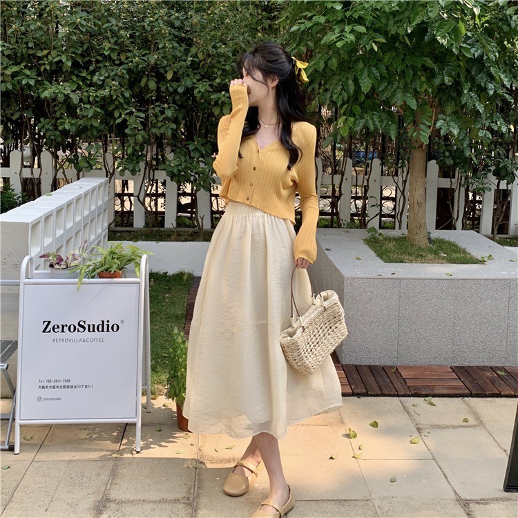 Chân váy NZN dáng chữ A lưng cao phối lưới phong cách Hàn Quốc thời trang dành cho nữ