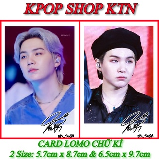 Sét card chữ kí suga bts