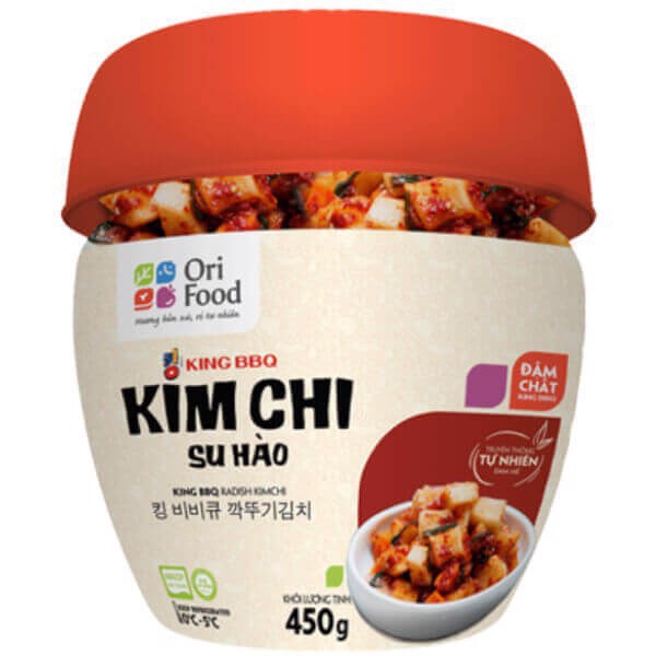 Kim Chi Su Hào Hàn Quốc (Hộp 450gr) 100% tươi sạch đảm bảo chất lượng vệ sinh an toàn thực phẩm