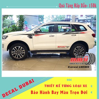 Tem Dán Xe Ford Everest Sport - Decal Everest Đẹp