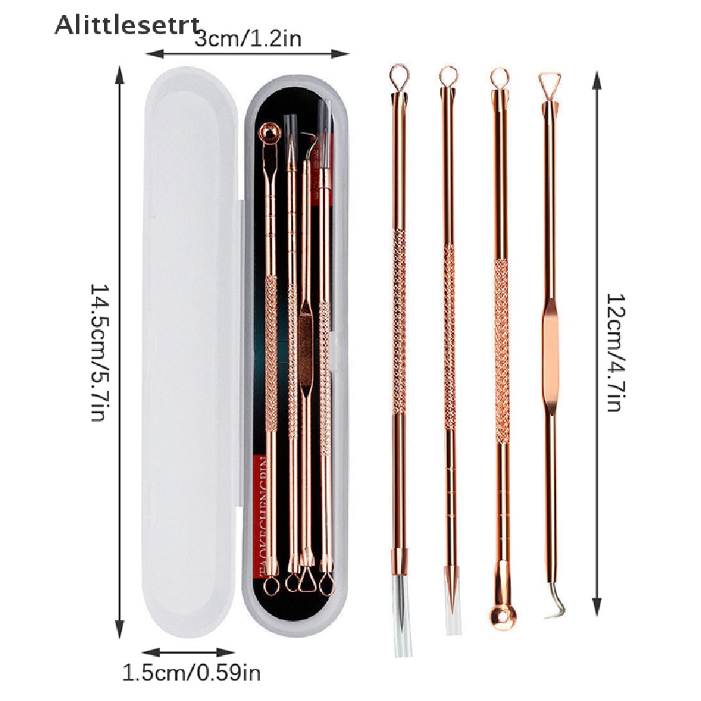 Set 4 Dụng Cụ Nặn Mụn Bằng Inox Tiện Dụng