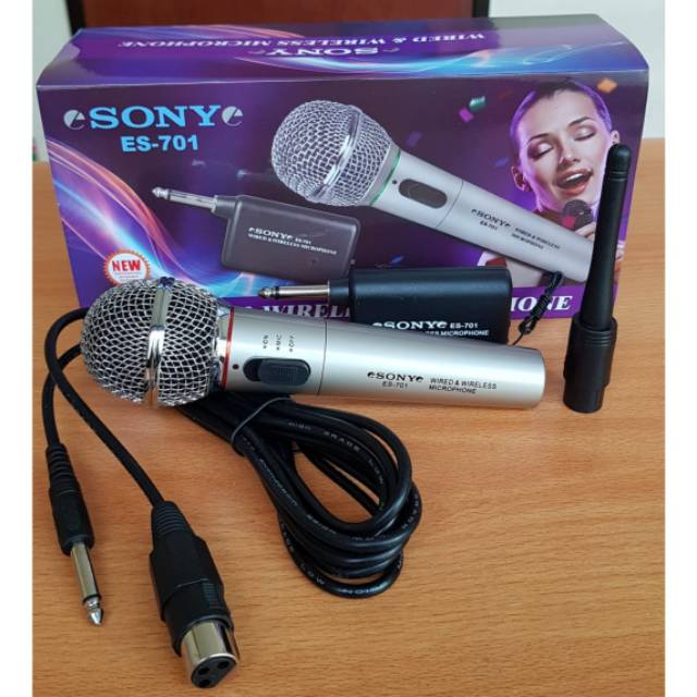 Micro Sony Bs-701 Không Dây Có Chức Năng Kép