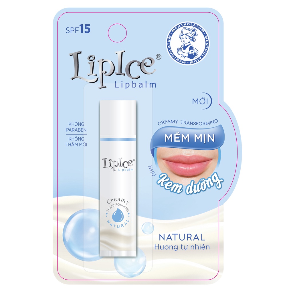 Son dưỡng không màu LipIce Lipbalm SPF15 4.3g
