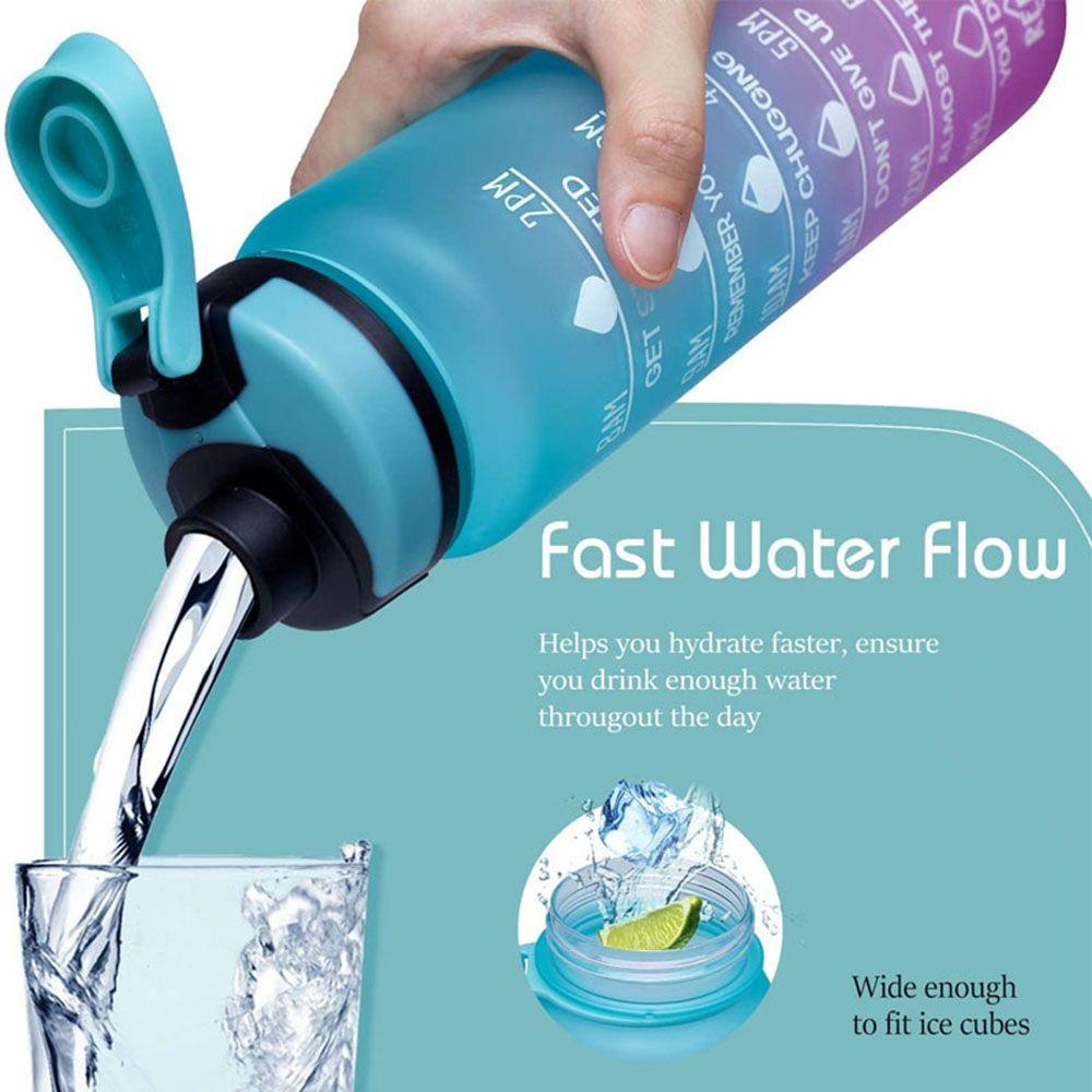 PISTA Bình Nước Thể Thao Bằng Nhựa Dung Tích Lớn 1000ml Màu Gradient