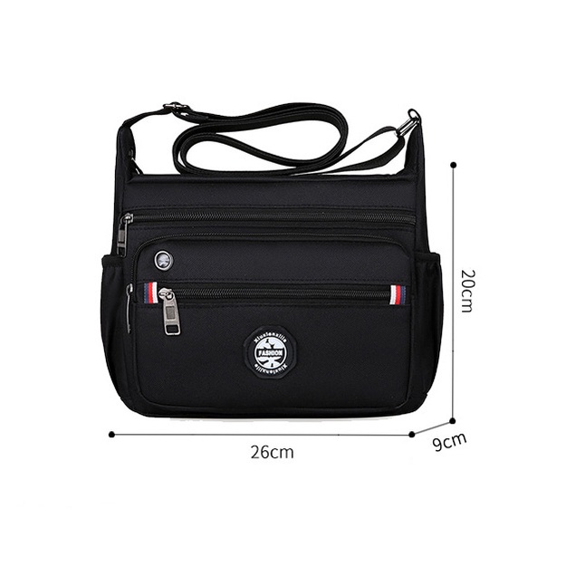 Túi Đeo Chéo Nhiều Túi Chất Liệu Vải Bố kj123