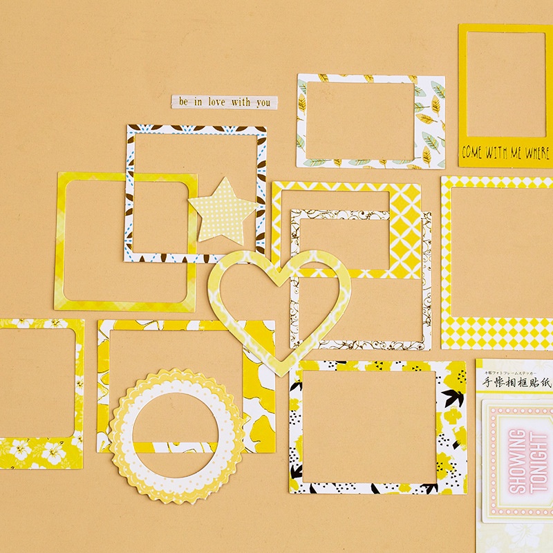 Sticker dán sổ vintage cute hình khung ảnh HD153-K62 trang trí làm khung ảnh, làm nền, DIY, trang trí sổ tay, handmade