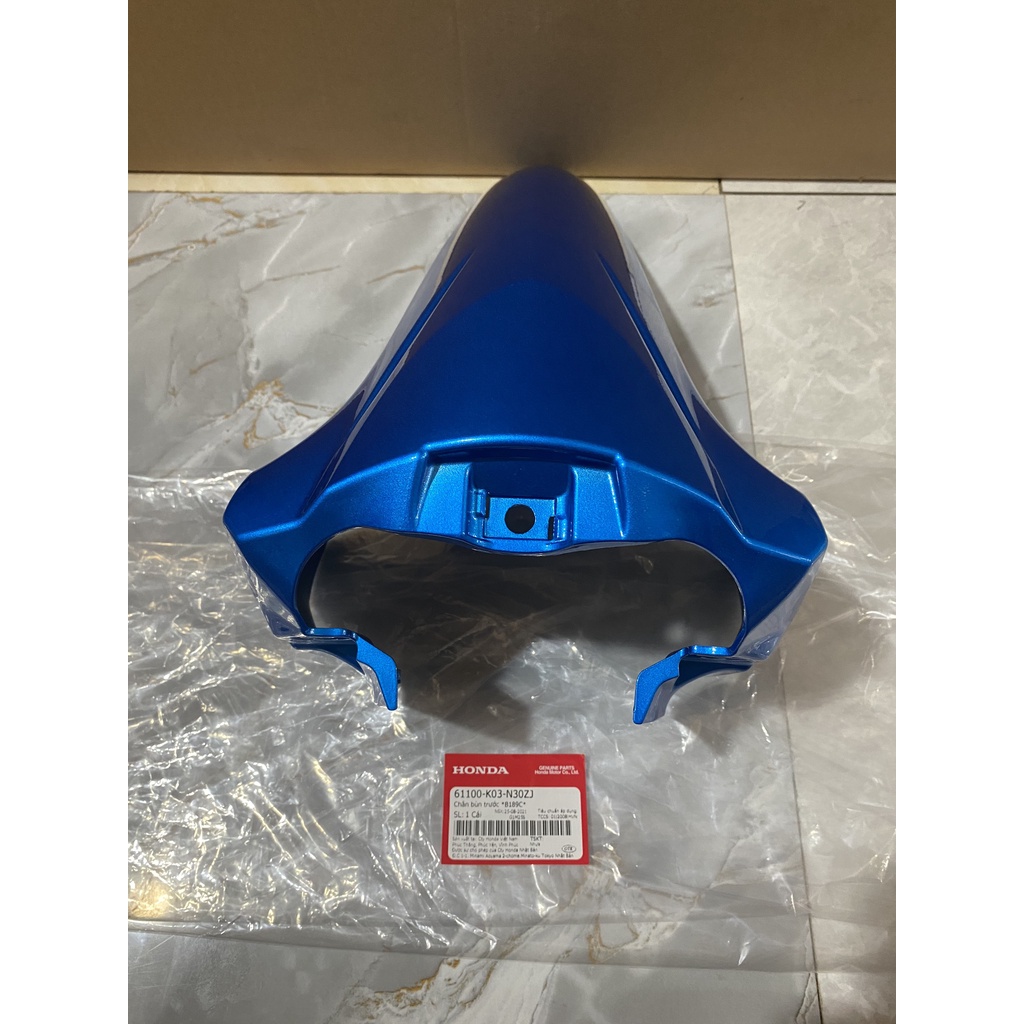 Chắn bùn A trước - dè trước HONDA WAVE RSX110 năm 2014-2016-2017-2019 màu Xanh. 61100K03N30ZJ