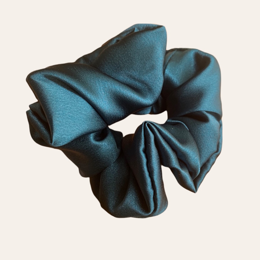Cột tóc vải scrunchies buộc tóc vải trơn bóng loại đẹp hot trend