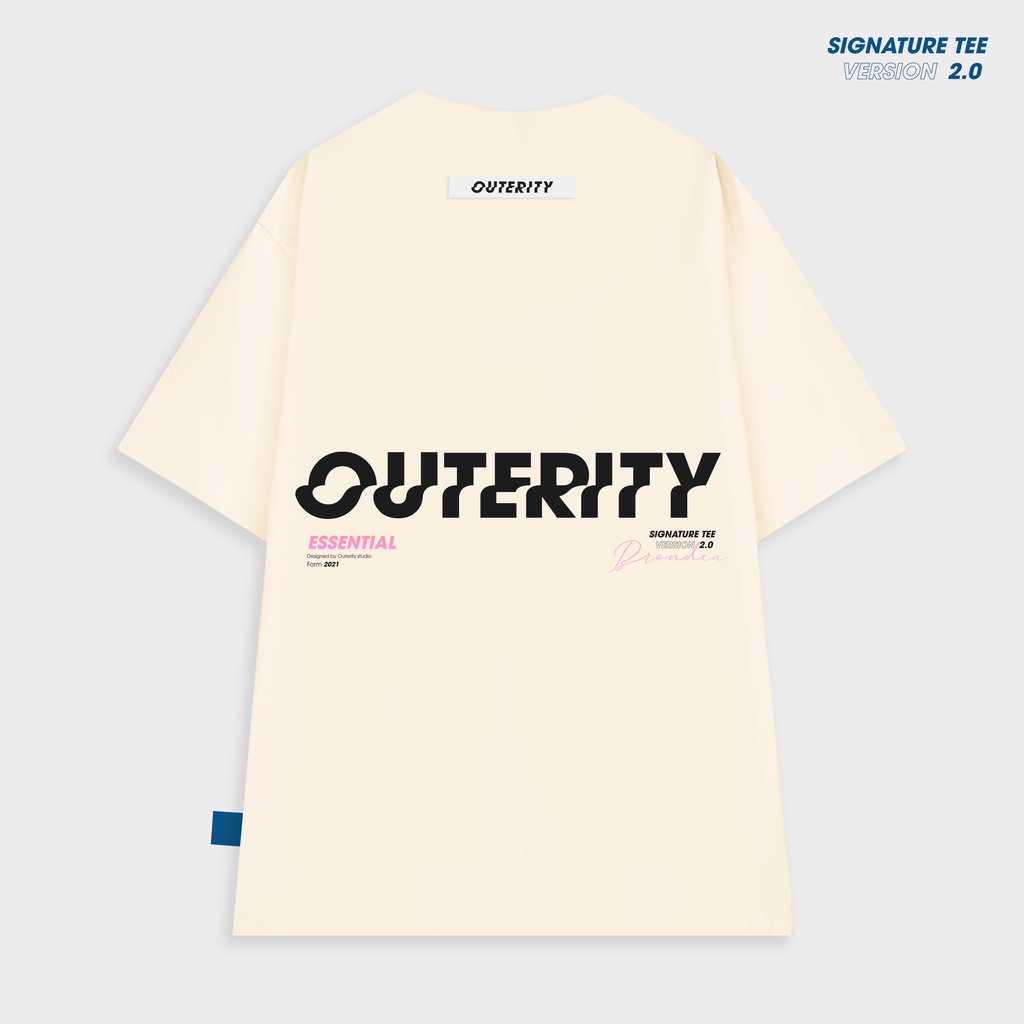 Áo thun Outerity Signature Cream ver2.0 - ORP141