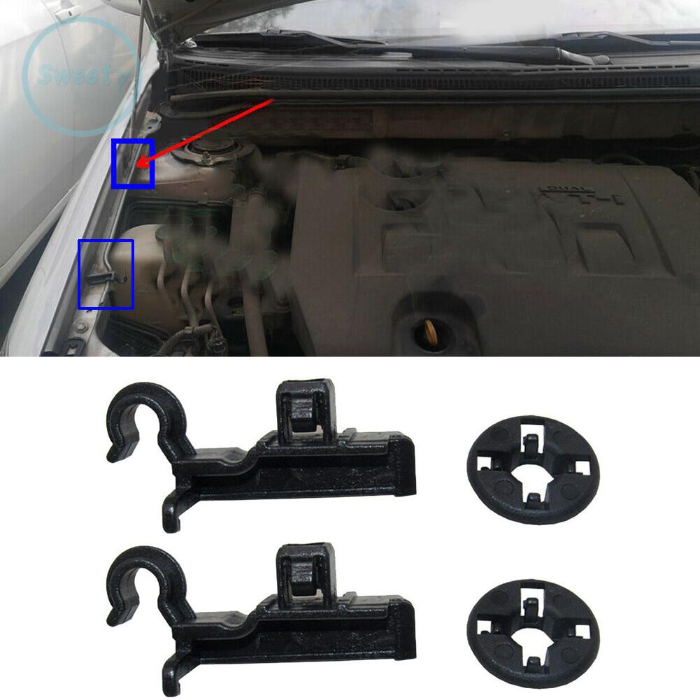 Set 2 kẹp nhựa cố định nắp capo xe hơi Toyota