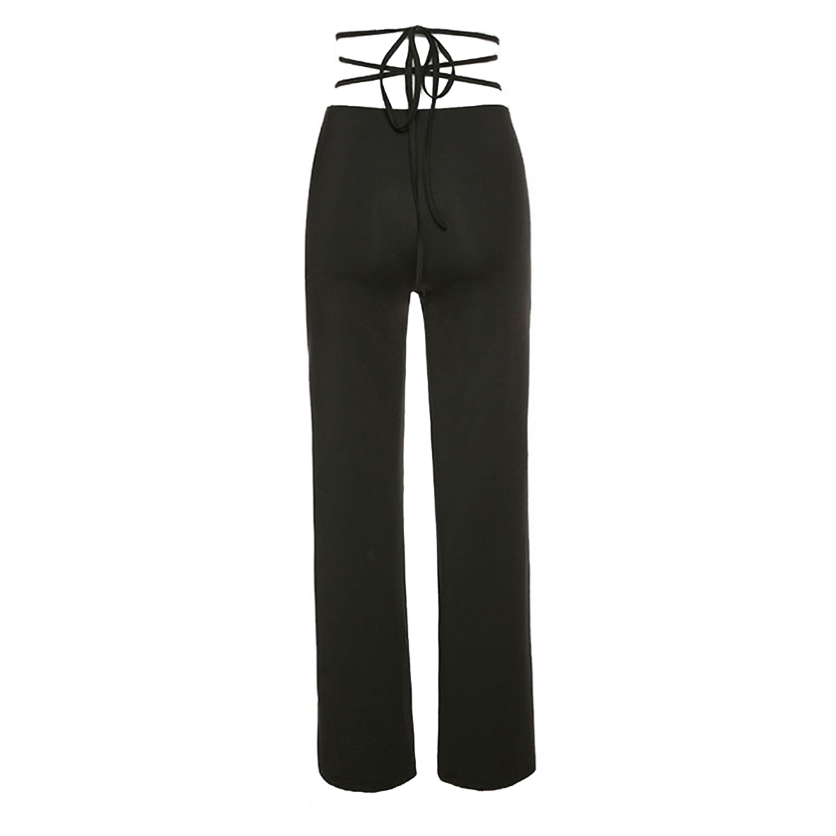 Quần Dài Ống Suông Rộng Cạp Cao Phối Dây Thời Trang Cho Nữ | BigBuy360 - bigbuy360.vn