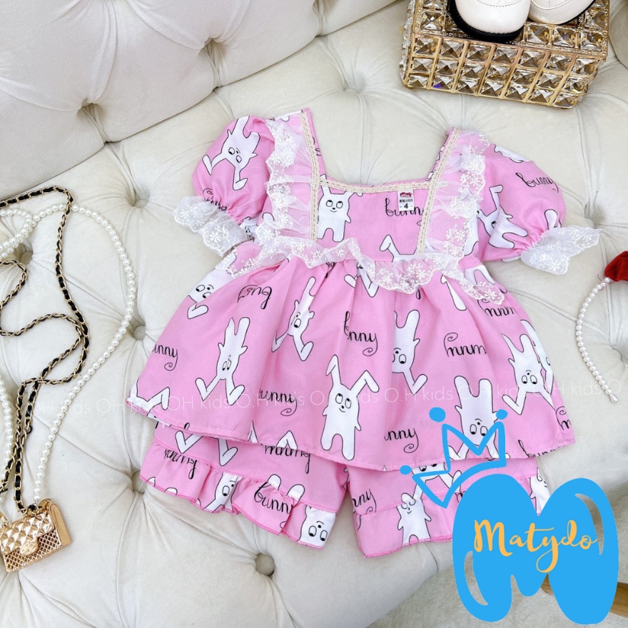 Quần áo bé gái đồ tole bộ thô hàn cho bé gái MATYDO mềm mịn cánh tiên mặc cực mát cho mùa hè