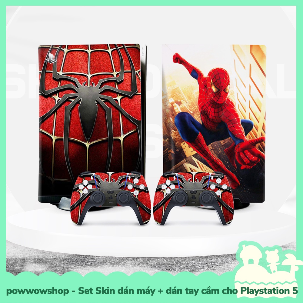 [Sẵn VN - Hỏa Tốc] Phụ Kiện Set Skin Decal Dán Máy Game Và Tay Cầm Cho Máy Game Playstation 5 PS5 Amazing Manga &amp; Comics