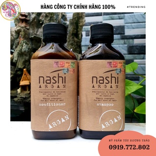 [ NASHI-CHÍNH HÃNG ] DẦU GỘI XẢ PHỤC HỒI HƯ TỔN NASHI ARGAN 200ML
