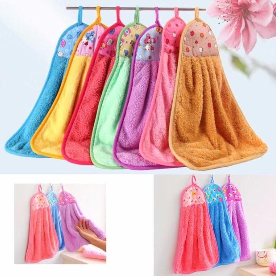 Khăn lau tay nhà bếp vải cotton, siêu thấm hút, sale giá rẻ vô địch, được chọn màu