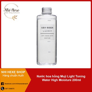Nước hoa hồng Muji Light Toning Water High Moisture 200ml