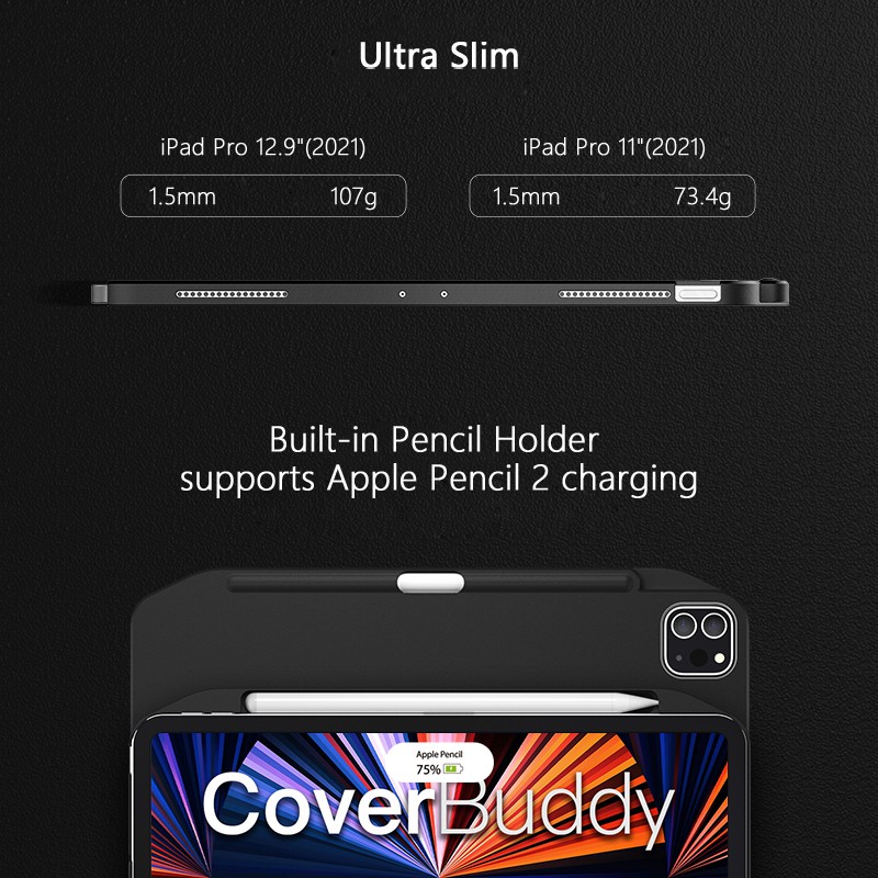 SwitchEasy Ốp Máy Tính Bảng Có Bàn Phím Ảo Thuật M1 Dành Cho Apple iPad Pro 11 Inch Thế Hệ Thứ 3/ iPad Air 10.9"/4th Gen/12/9 Inch 2021&2020& 2018