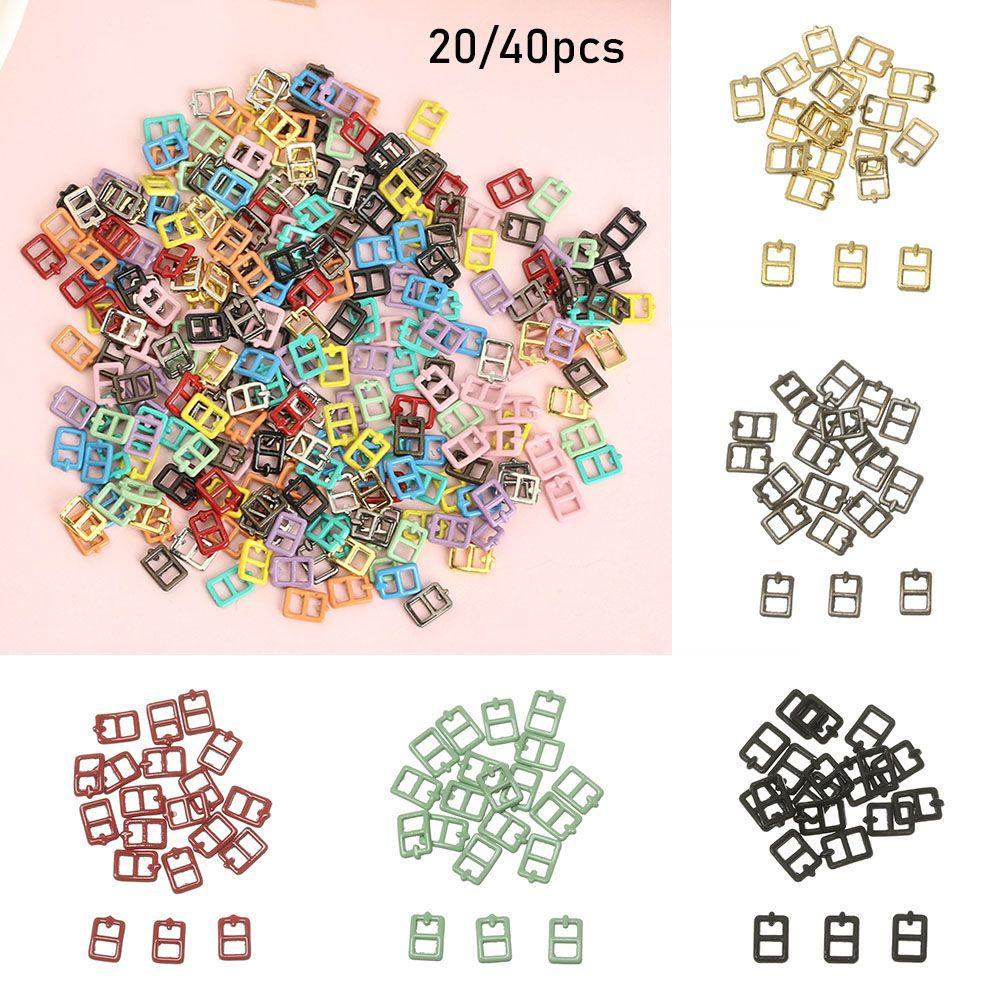Set 20 / 40 Khóa Ba Khớp Mini Siêu Nhỏ 13 Màu Có Thể Điều Chỉnh Cho Búp Bê