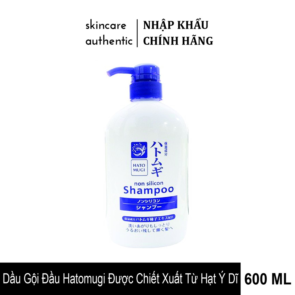 [HÀNG CHÍNH HÃNG 100% ] Dầu Gội Đầu Hatomugi Được Chiết Xuất Từ Hạt Ý Dĩ 600ml